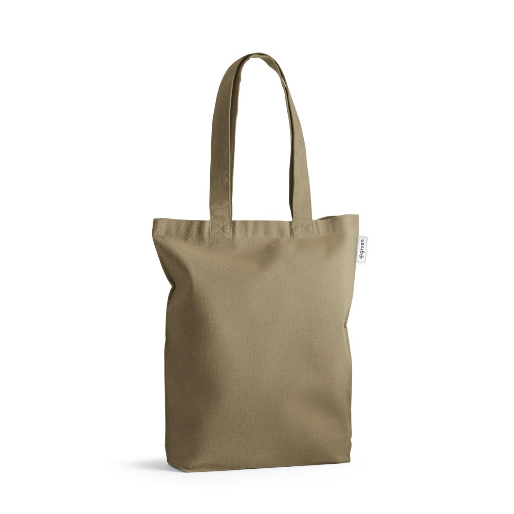 Sac en coton publicitaire organique et recyclé 220g MERIDA Vert foncé
